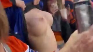 Theoilersgirlkait Nude (Oilers Fan Kait F Flashes Boobs)